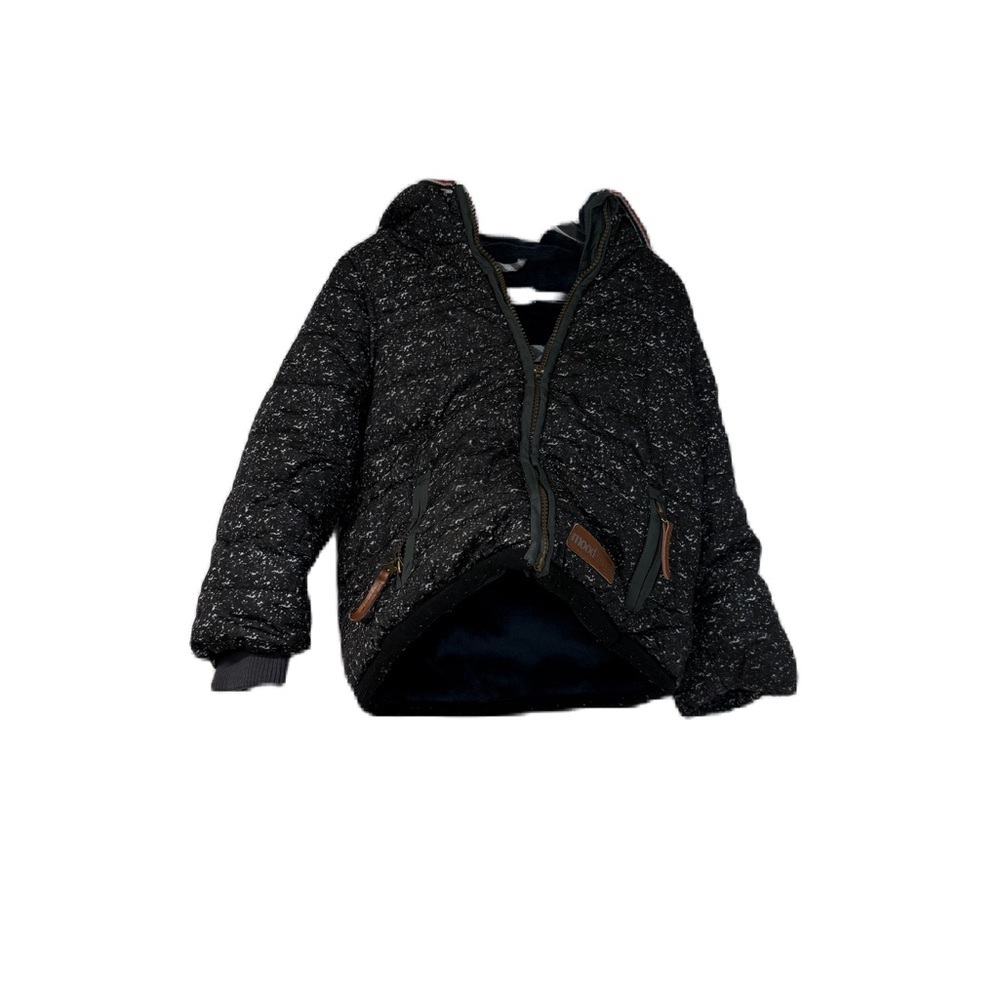 Moodstreet Black Speckled Jacket with Brown Accent Sz 2